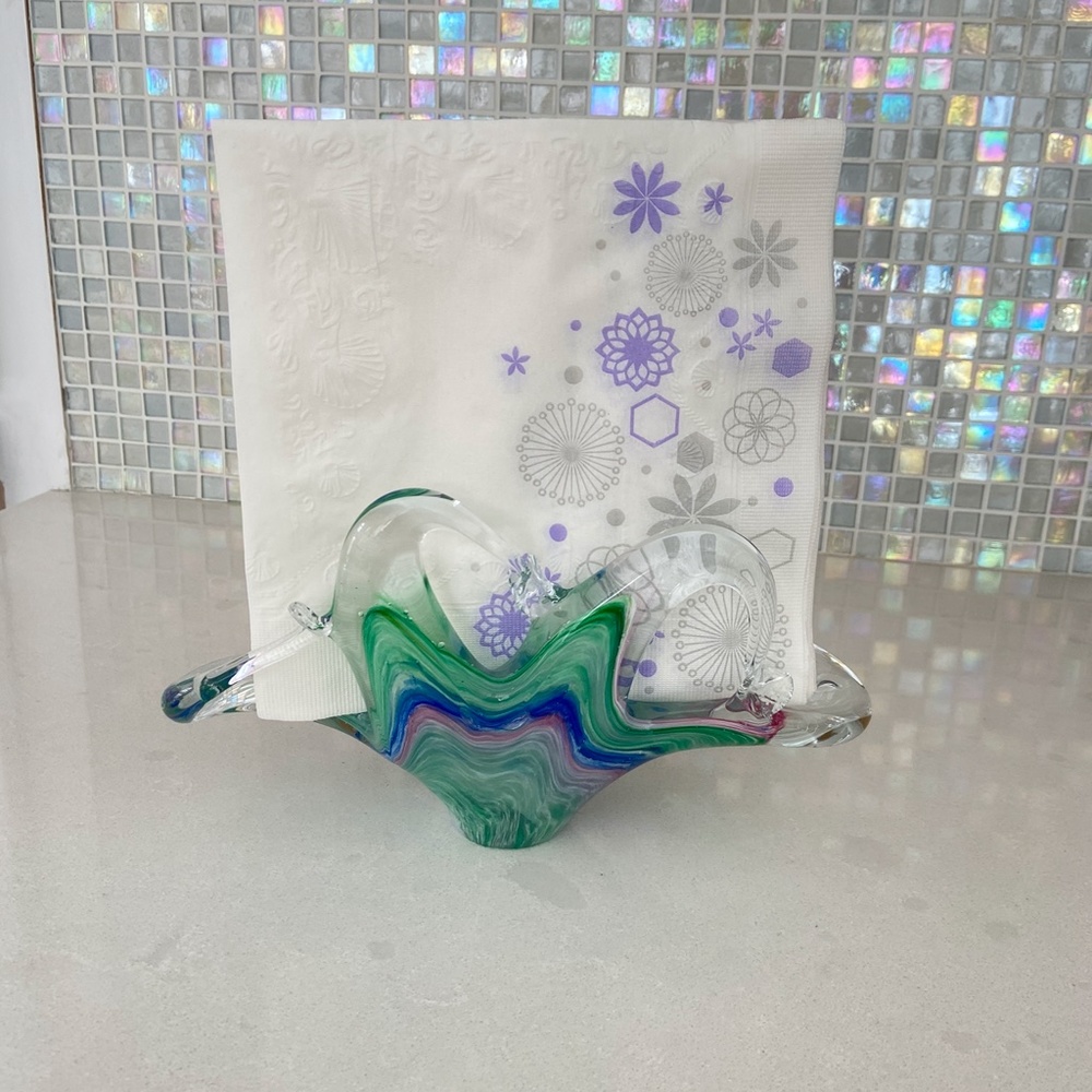 Glass Napkin Holder